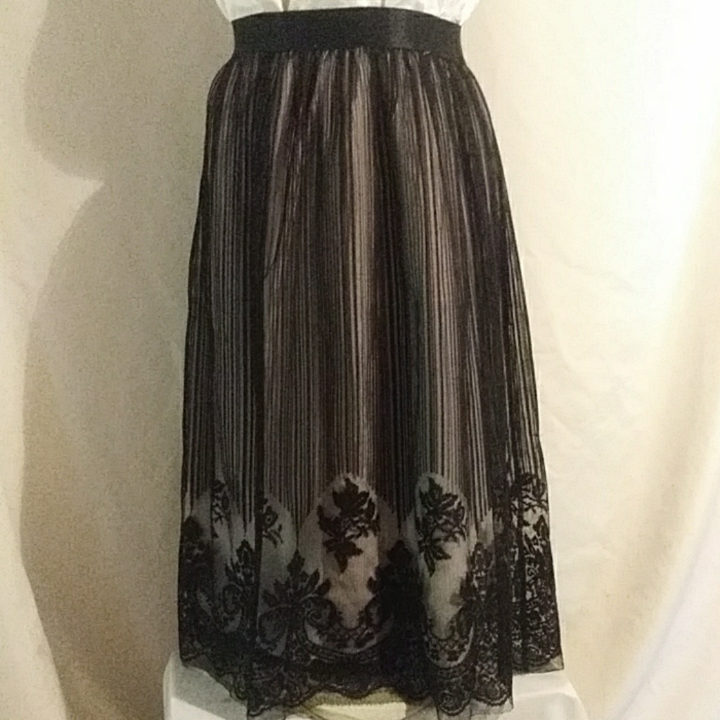 Xhilaration Black Lace Skirt